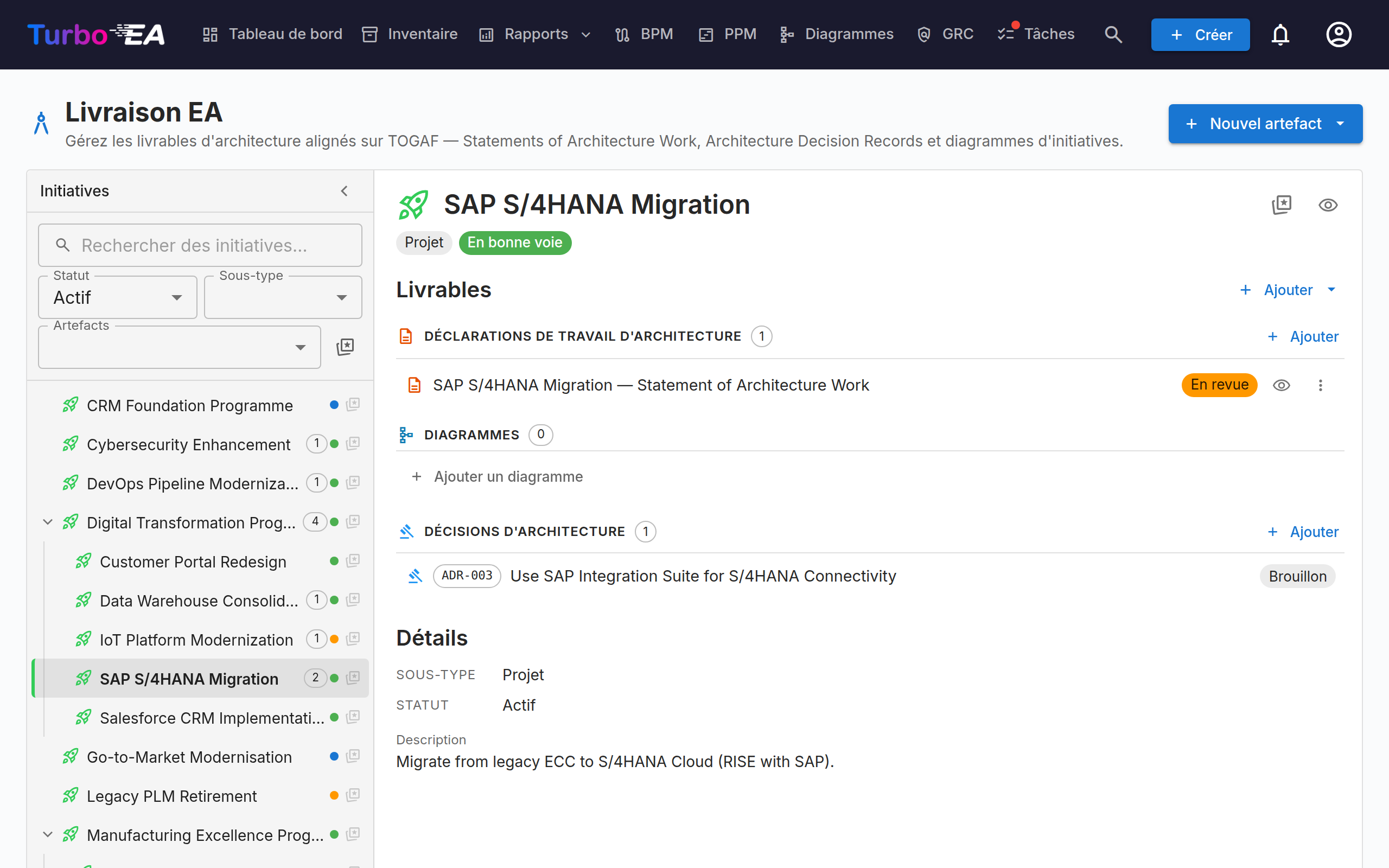 Gestion EA Delivery