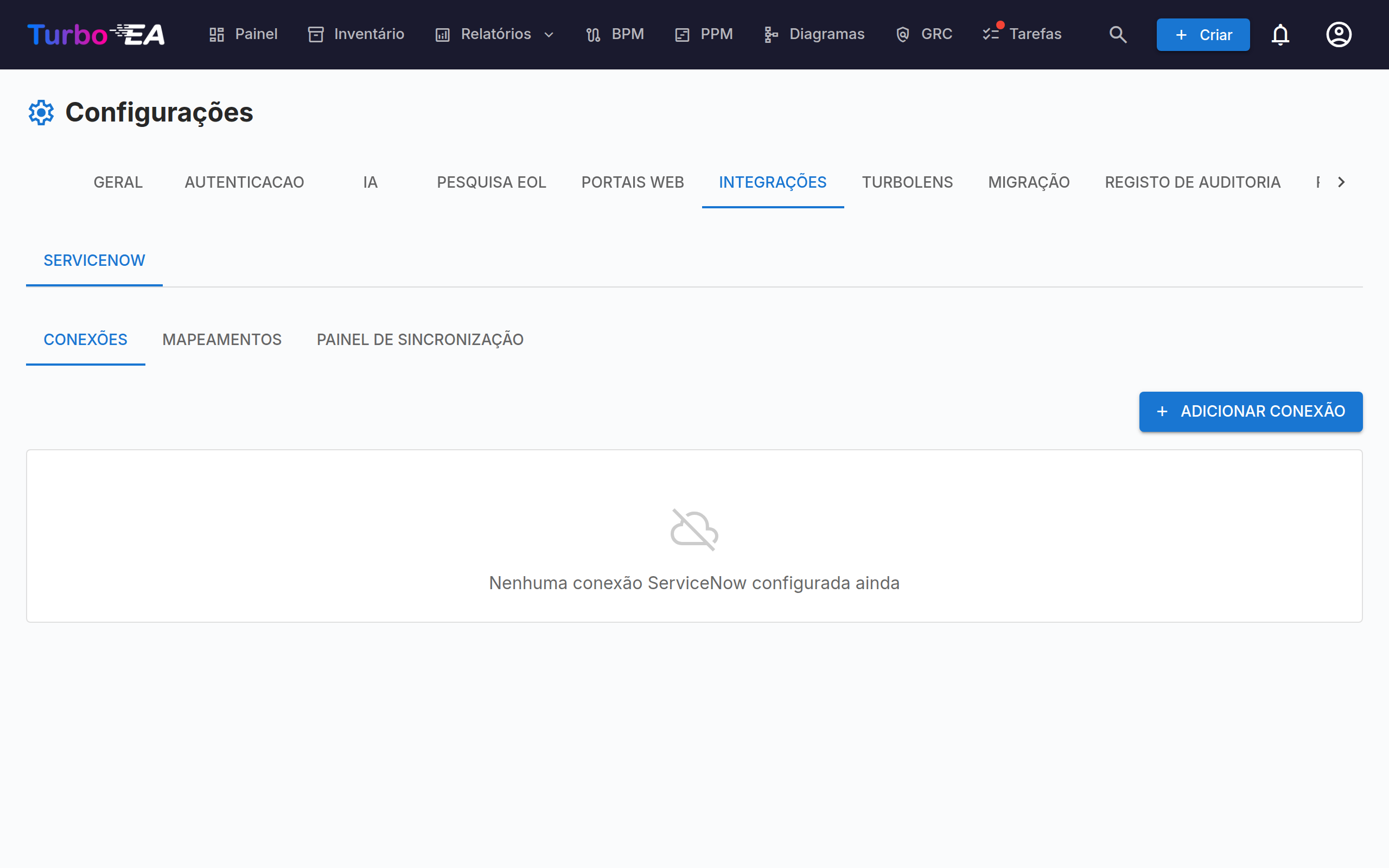 Integração com ServiceNow